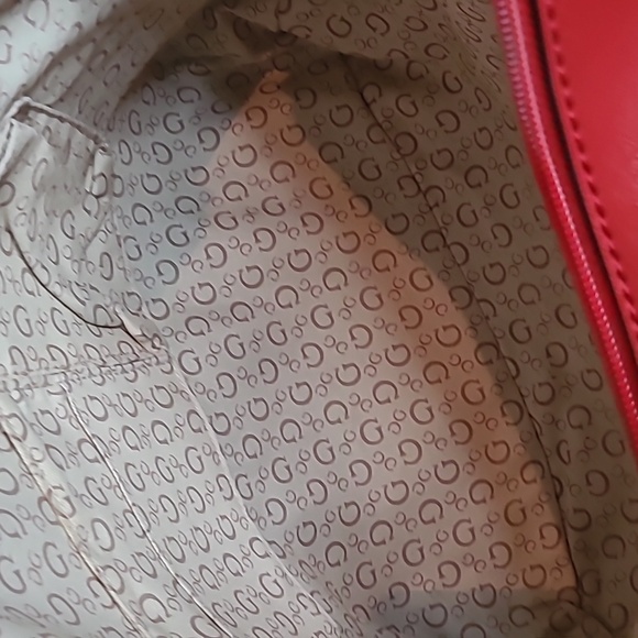 Red GUESS Tote - Picture 7 of 15